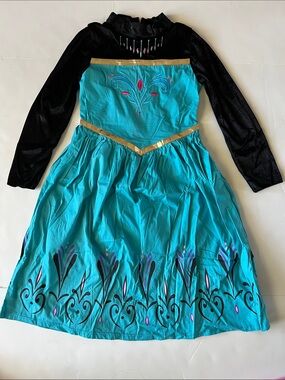 Girls' Turquoise and Black Storybook Princess Costume Dress